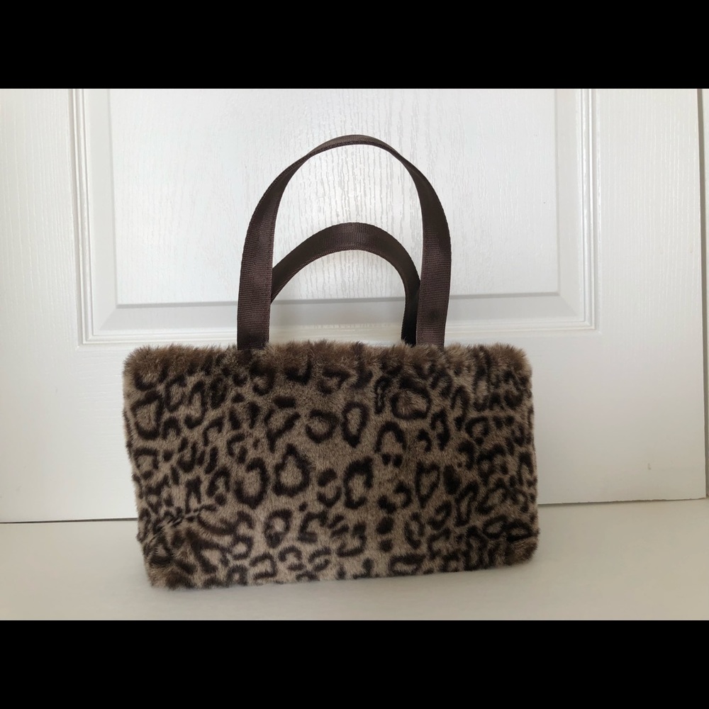 Leopard Print Fur Bag